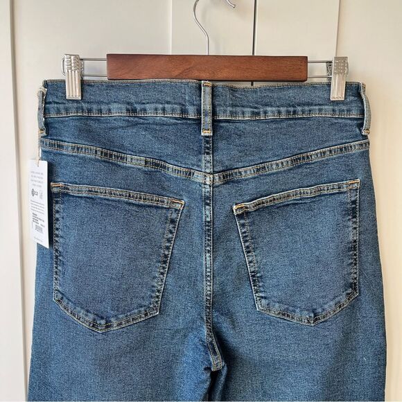 Etica Anthropologie Anya High Rise Modern Flare Jean Raw hem Northport sz 29 NWT - Picture 11 of 15